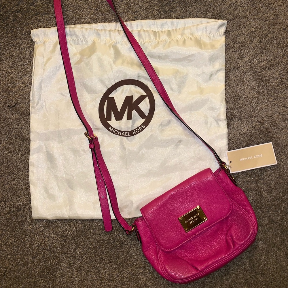 Fuchsia Michael Kors Crossbody Bag